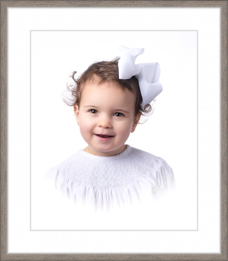traditionally Heirloom portraits are black & white but we can add a modern twist by makine it color 