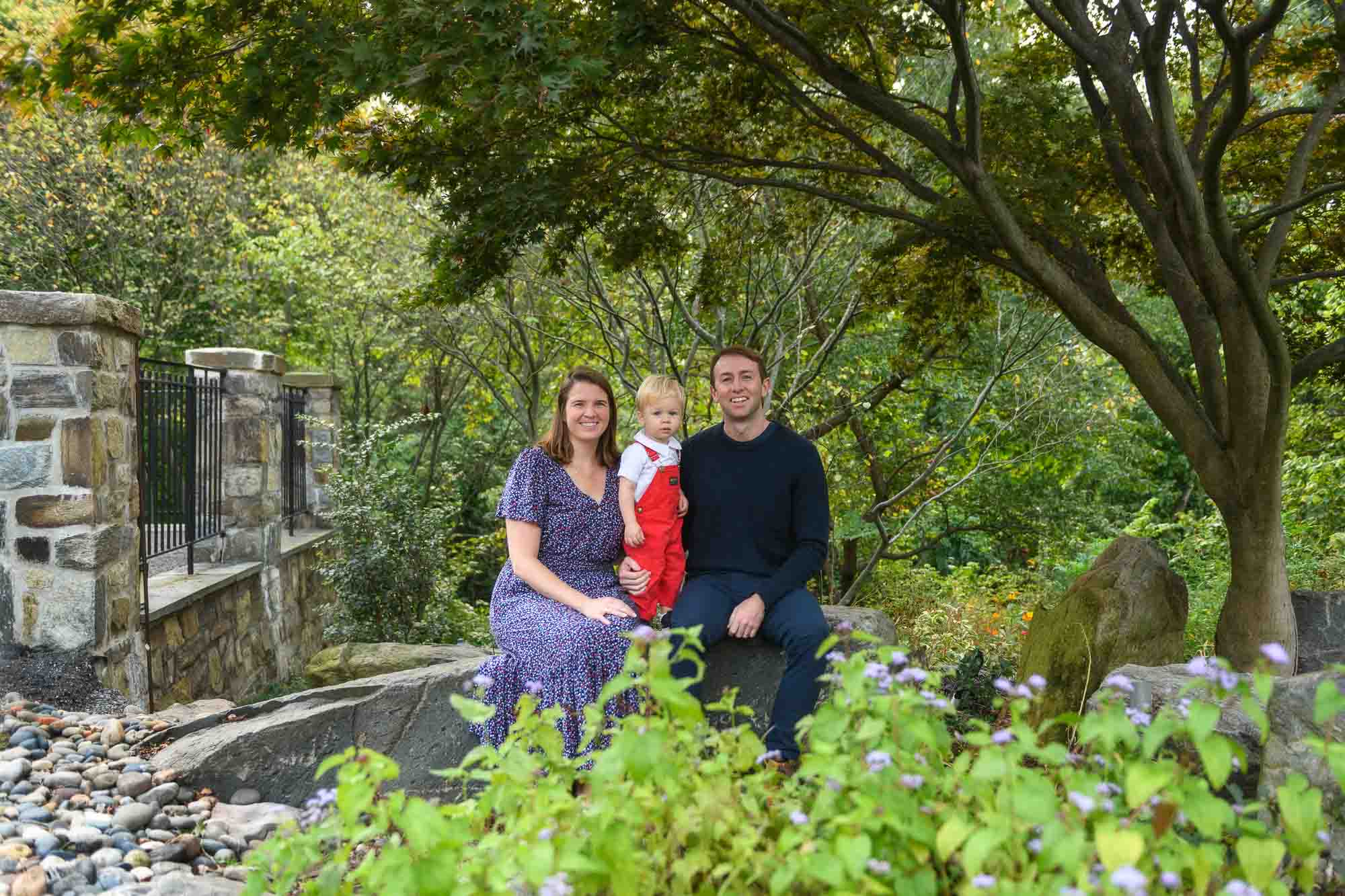 a young family captured in a fall family photo shoot | Lisa Maco Photography